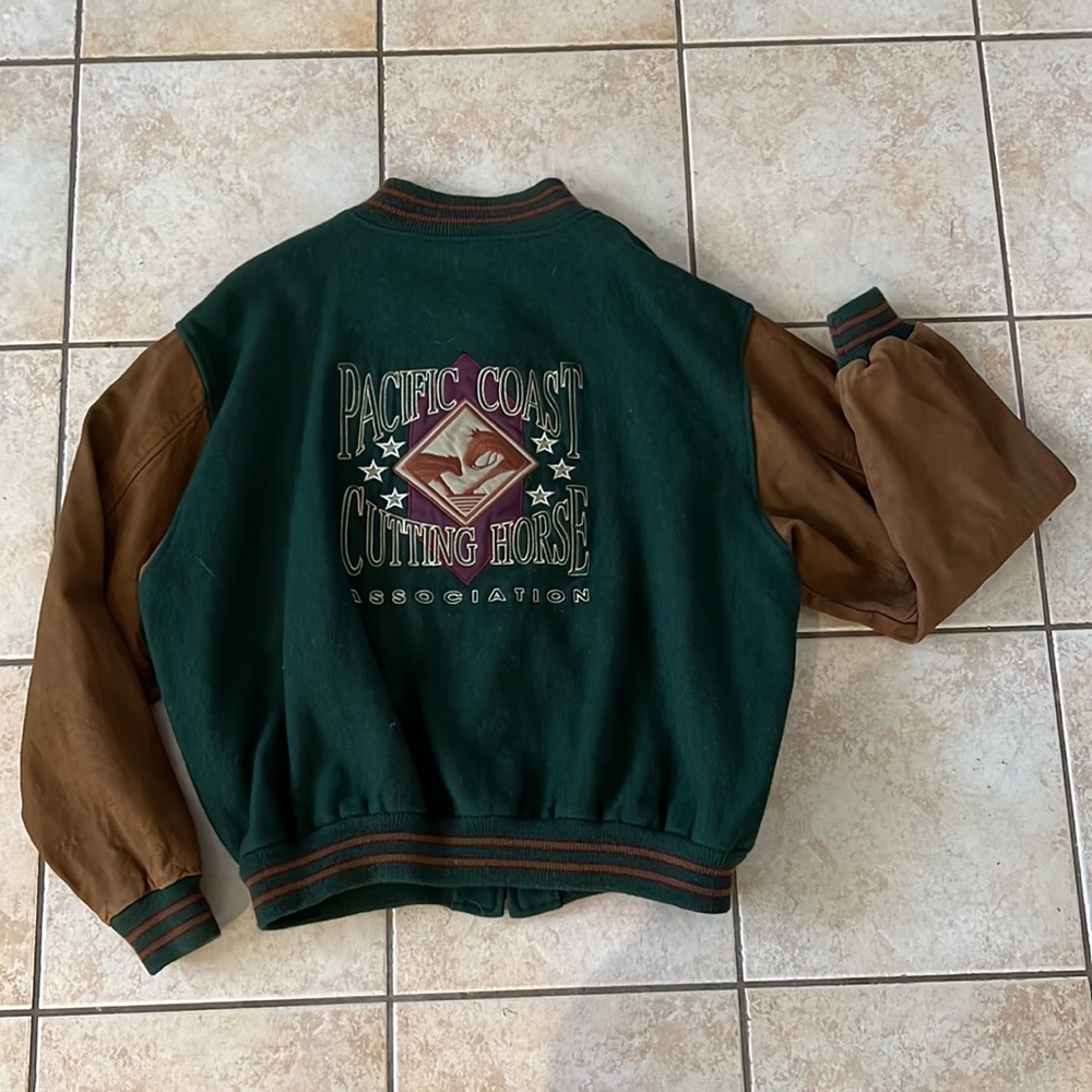 Golden Bear Varsity‎ Bomber Jacket, Pacific Coast Cutting Association, Sz XL